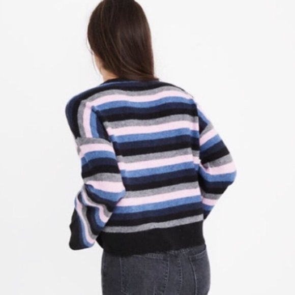 NWOT | Madewell | striped bell sleeve sweater - Picture 2 of 5